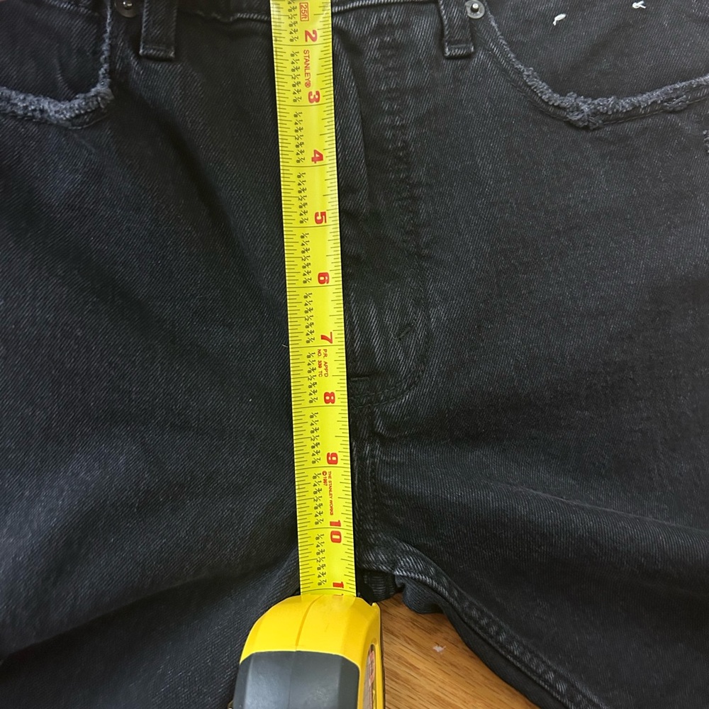 NWT Abercrombie & Fitch Jeans Size 26 Short Skinny High Rise Black‎ Distressed - Picture 9 of 9